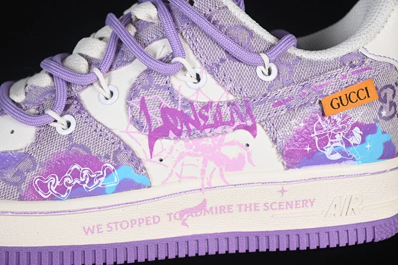 All categories Nk Air Force 1 Air Force series Nk Air Force 1 Low Air Force low-top Nike Air Force 1'07 Low "Dreaming" Hand-painted graffiti Love the sky and weave dreams Air Force 1 low-top casual sneakers BD7700-202